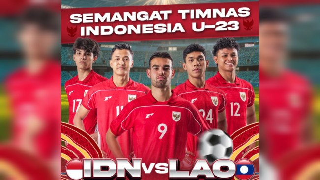 Timnas Indonesia U-23 vs Laos U-23. [Instagram]